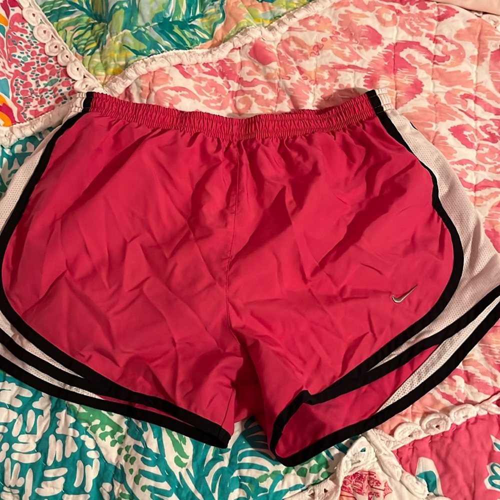 pink nike shorts